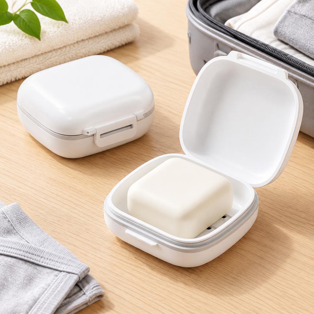 Sealed Soap Box Portable Soap Storage Case New Travel Soap Container Bathroom