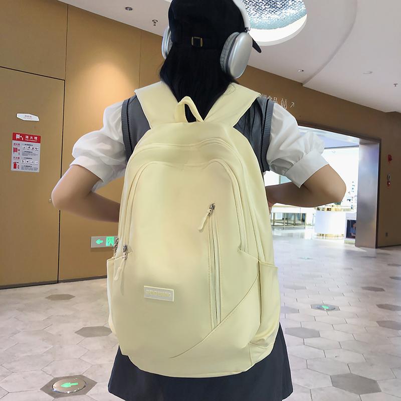 Middle School Student Bag Large Capacity Dame Ryggsekk Junior High School Student Ryggsekk Dame