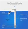 Enhanced Black Single-Hole Cold Basin Faucet - 304 Stainless Steel for Countertop/Undermount Bath