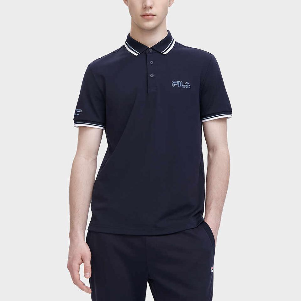 New FILA Polo Shirt Men's Legend Blue F51M428119ANV