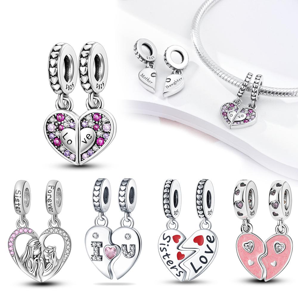 Heart Shape Pendant Copper Plated For Charms Copper Plated Original Bracelet For Jewelry Making