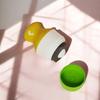 Dual Compartment Sunscreen Roller Bottle Refillable Leakproof Empty Travel Cosmetic Dispenser Portable Makeup Storage Container