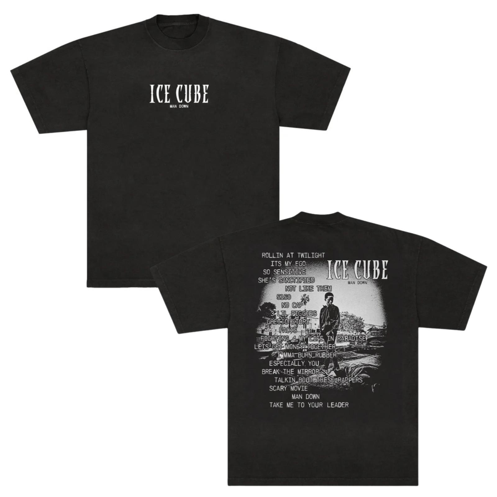 Ice Cube Man Down T-Shirt Unisex Heavy Cotton All Size Reprint XXL