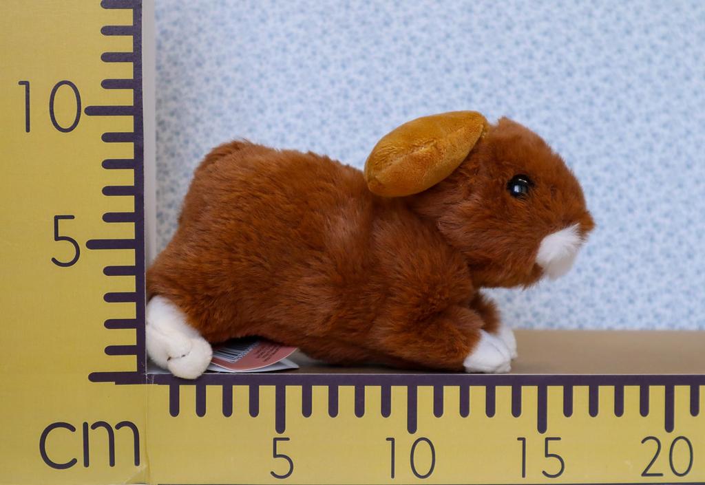 Take Off Maron the Lop-Eared Rabbit Plush Toy, Red Brown