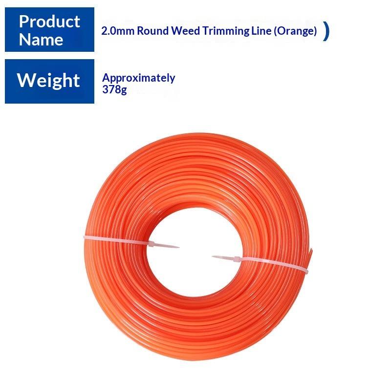 Applicable Lawn Mower Mowing Rope Round 1.6 Blue/green/orange Round 100m Lawn Rope