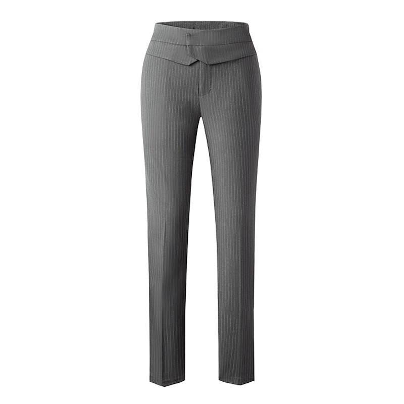 Women's Striped Slim-Fit Business Suit Pants