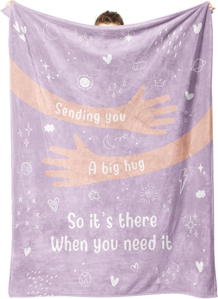 Afterprints Soft Throw Blankets x Healing Hug Blanket Get Well Gifts for Men Women Perfect for Friends Sister Coworkers