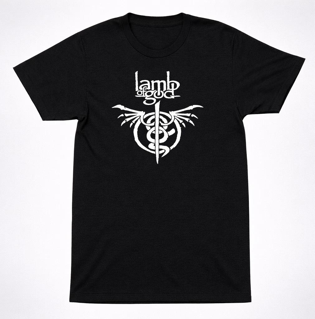 Lamb of God Logo Shirt Heavy Metal Groove Metal Band Classic Black Shirt S