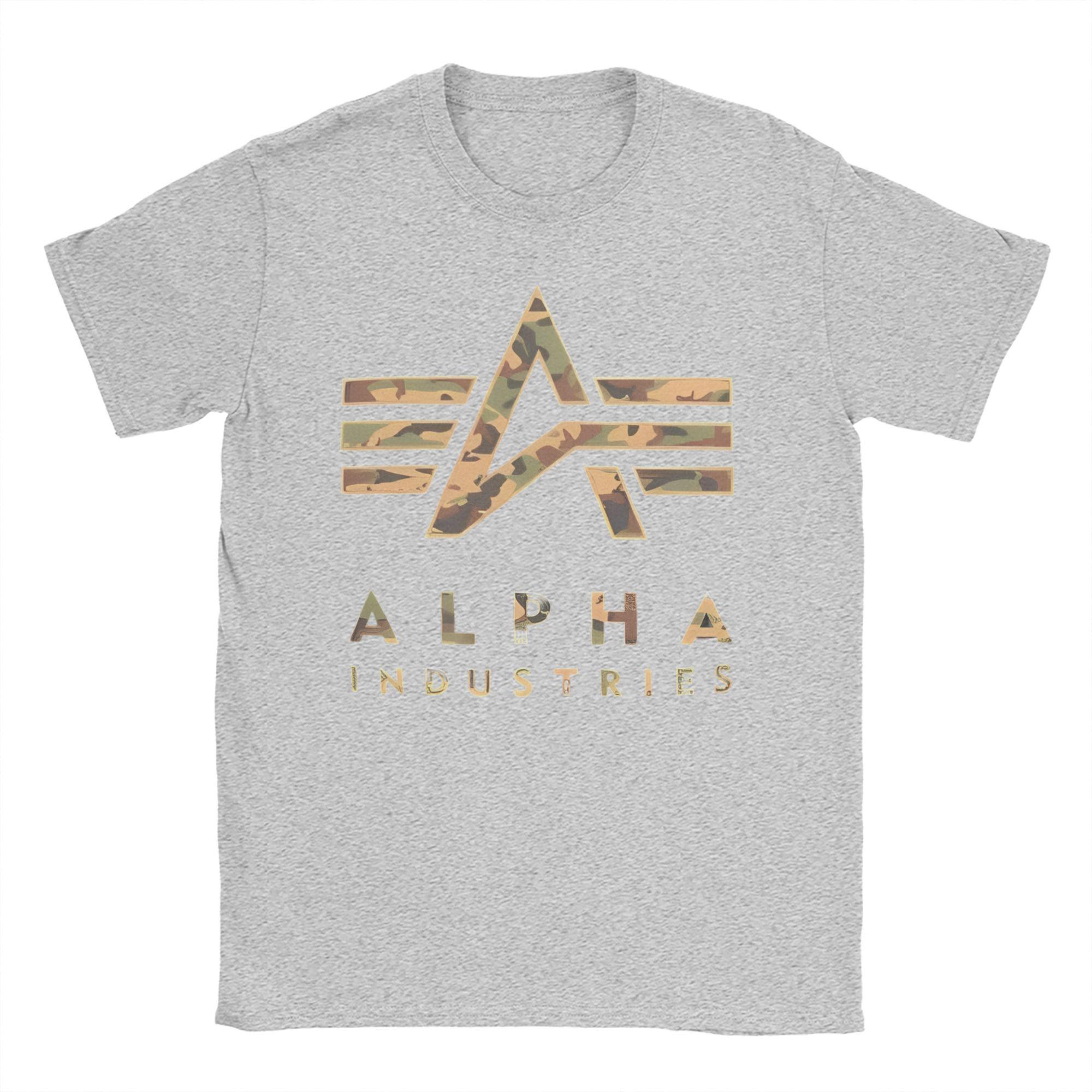 

Alpha Industries Футболка з периферичним візерунком Чоловіки Жінки Круглий виріз Чиста бавовна Футболка Бренд Короткий рукав Футболки Великі розміри Одяг 3XL