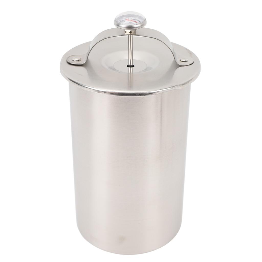 Steamed Meat Bucket Stainless Steel Kitchen Bacon Meat Pressure Cooker with Thermometer Type 1