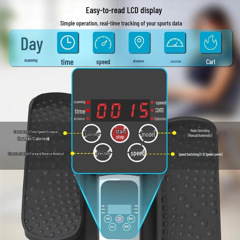 WEZHO Electric Mini Elliptical Stepper