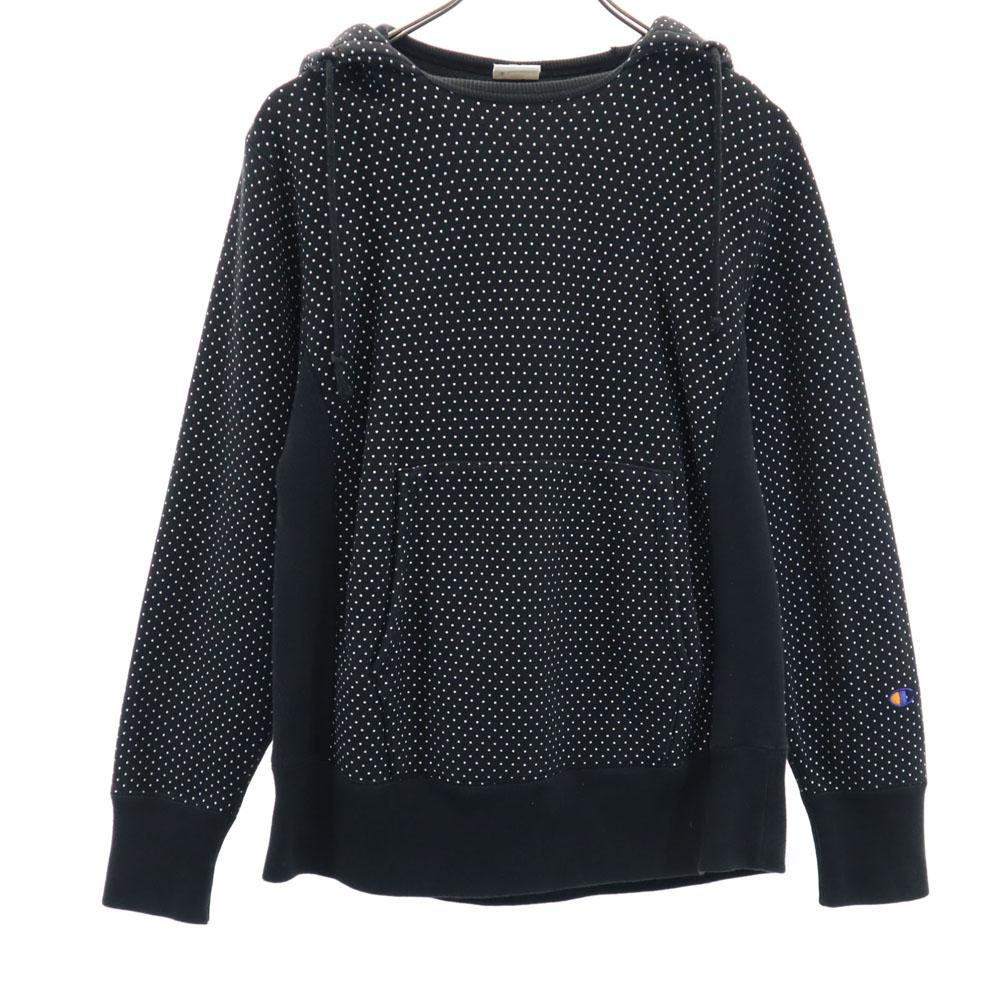 

Champion Beams Exclusive Mono Blue Replica Dot Pattern Long sleeve Sweatshirts Women Used