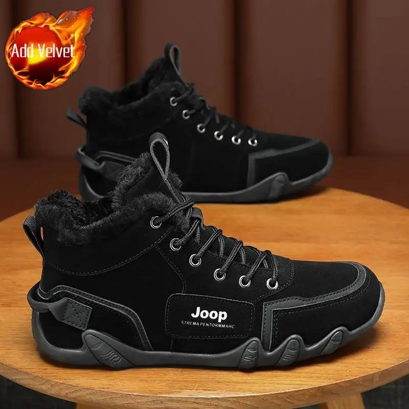 Мужские зимние ботинки Трендовые 2025 Мужская обувь Зимние Теплые Дешевая Дизайнерская — фото 12