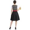 Traditionelles Oktoberfest-Kleid Damen Dirndl Kostüm Schnürung Mieder Schürze Rock Festival Outfit