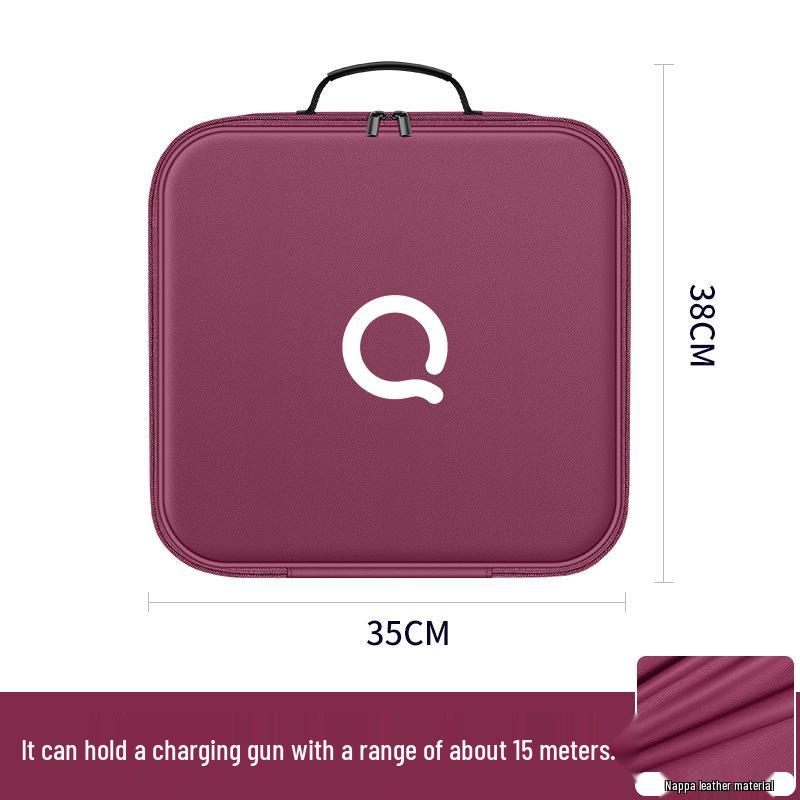 Chery QQ Charging Gun Cable Storage Bag for Ice Cream New Energy EVs - Portable Box & Pouch