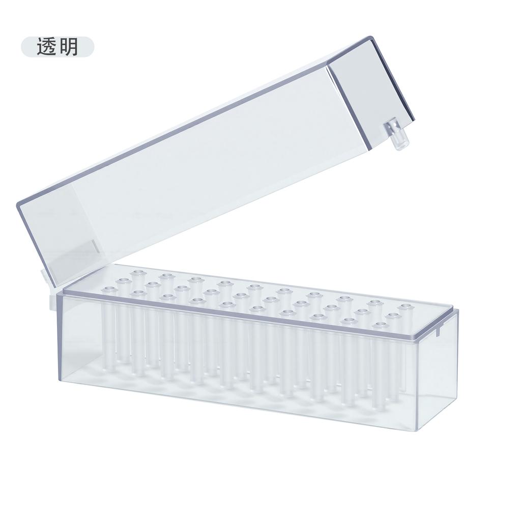 Transparent 48holes Nail Drill Bits Storage Box Empty Clear Box Nail Drill Display Stand Manicure Accessoy Tools