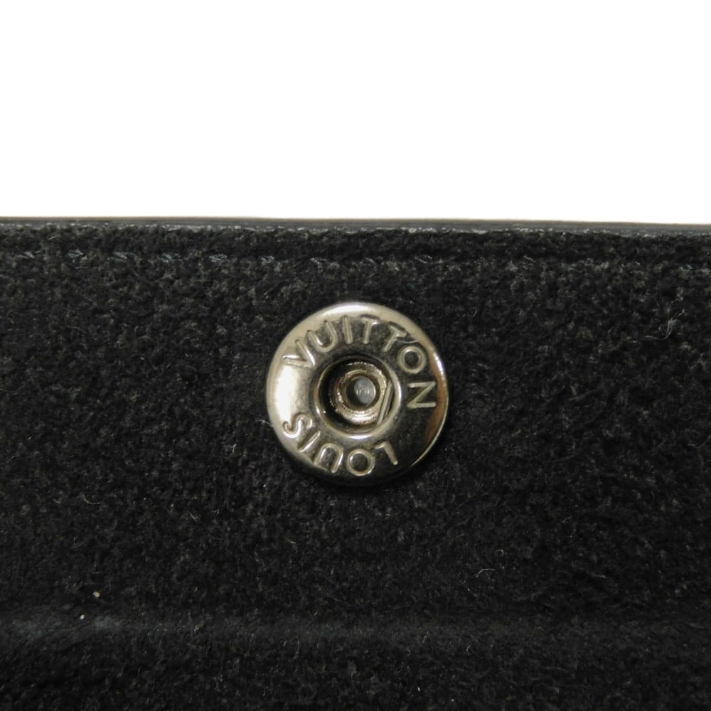 Used 12564 Earphone Pouch M77285 7950 LV Logo Flower Airpods Pro Case with Key Hook, Taiga Rama Monogram Silver Men's