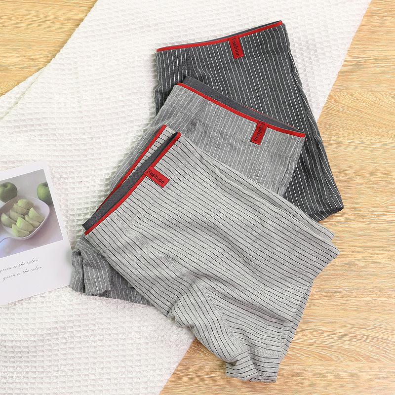 Classic Stripe Series Men's Basic Flat Angle Underwear