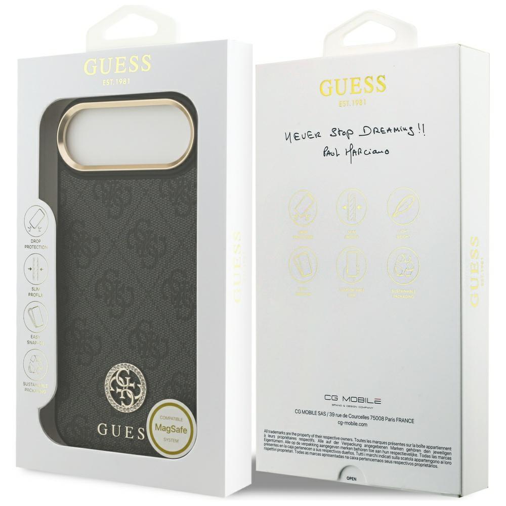 Guess 4G Strass Logo MagSafe Case for iPhone Air Black
