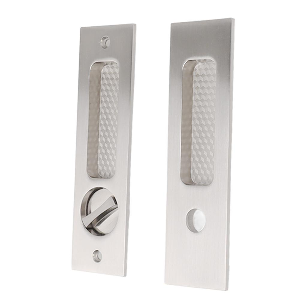 Sliding Door Mortise Lock with 2 Keys Zinc Alloy   Recessed Handle     for Wood Furniture Hardware