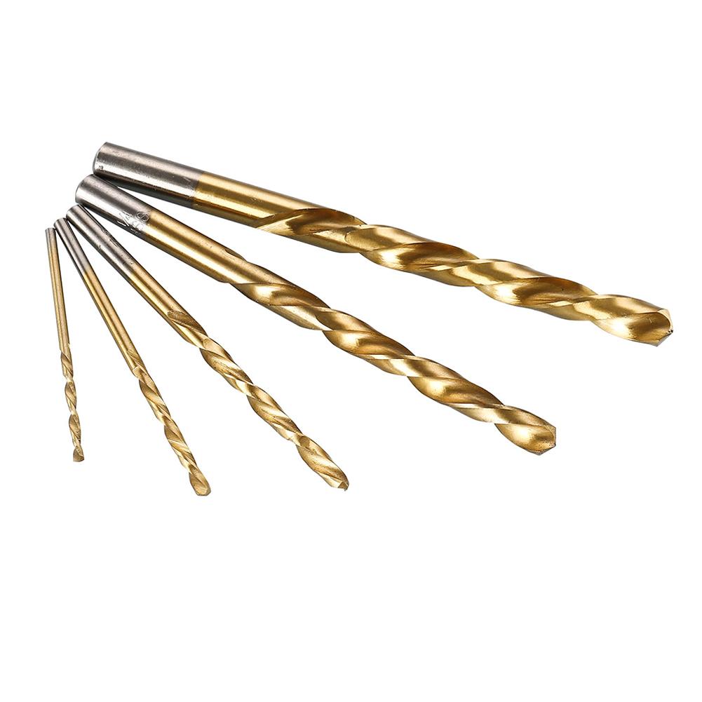Drill Bit Left Hand 3.2/4.8/6.4/8.0/8.7mm Gold HSS