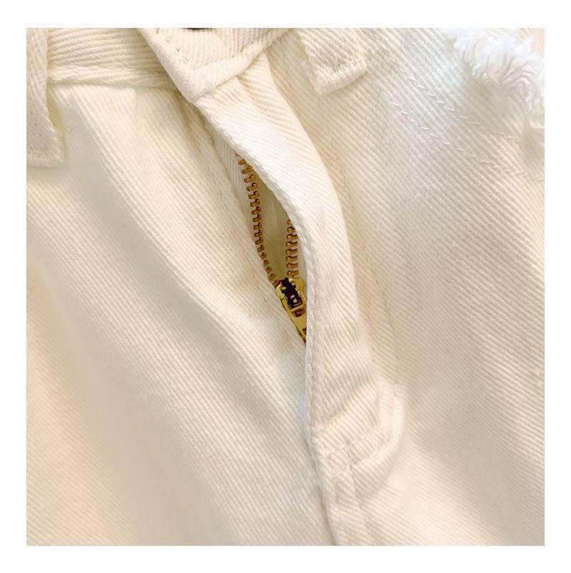 2025 Women's High Waist Retro Wide Leg Jeans - White