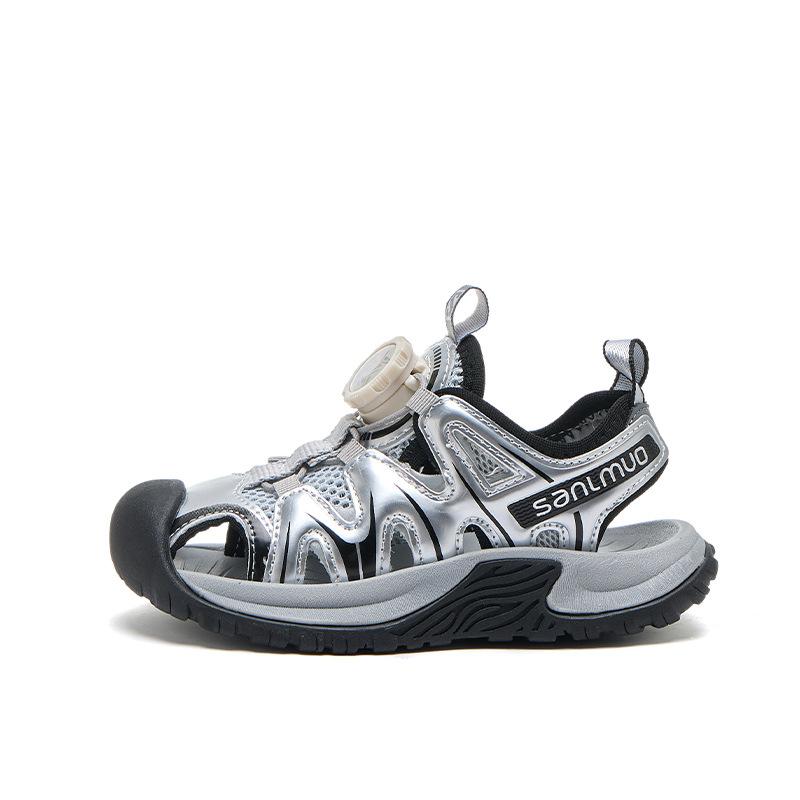 Children's Sandals 2025 Summer New Boys Mesh Hollow Bag Head Shoes Soft Sole Sports Girls Outdoor Beach Shoes