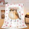 Capybara Chill Theme Throw Blanket Funny Quotes Design for Living Room Decor Gift for Her RelaxationStyle