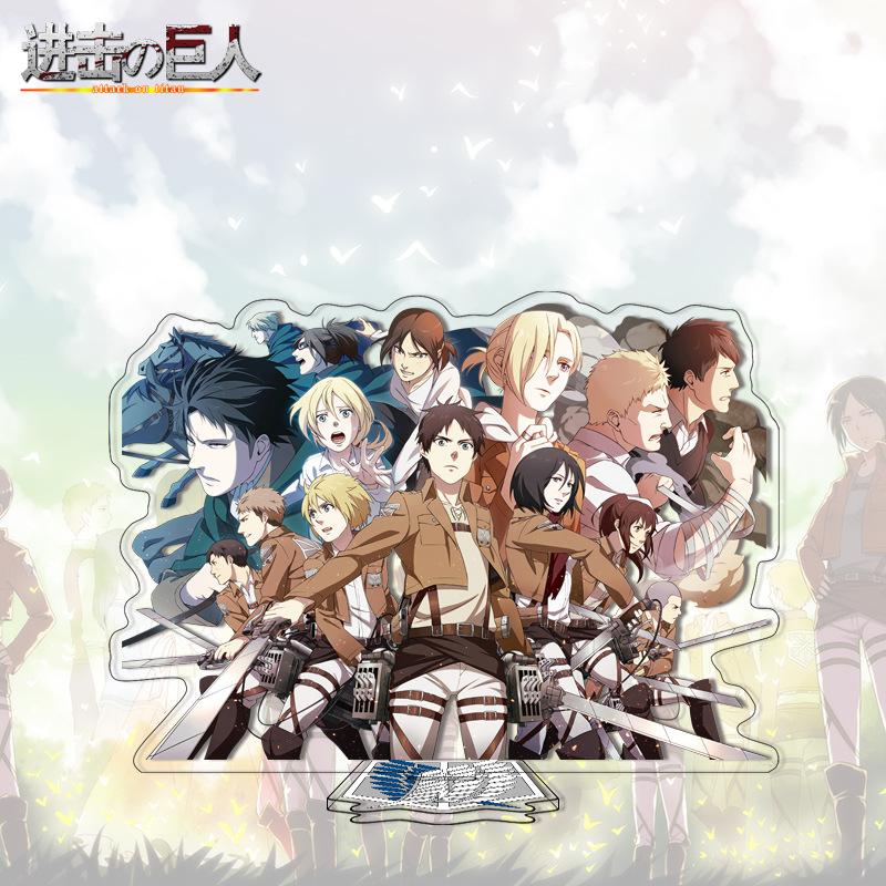 On Attack Titan Acrylic Stand 41-80 Anime Figure Custom Made Drop Shipping Distributor Merchandise For Kids Adults Children's Birthday Gift Holiday