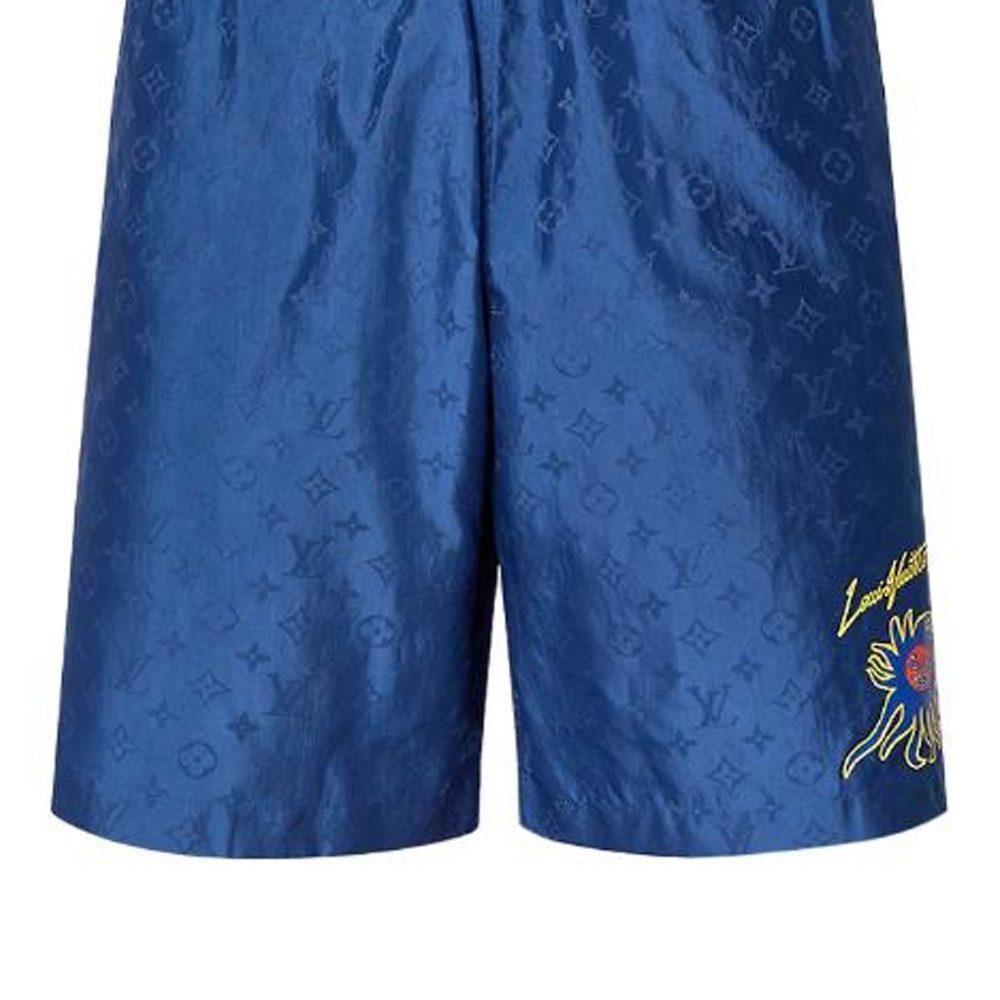 LOUIS VUITTON x Yayoi Kusama SS23 Beach Shorts Men's Blue 1AB79T