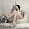 Lace Lace Sexy Fishnet Socks Pure Desire Medium Long Bow Knee Socks Thin Fungus Edge Hollow Mesh Socks