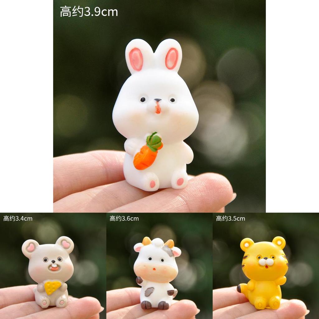 Animal Resin Miniatures Zodiac Themed Desktop Ornaments With Handmade Craftsmanship