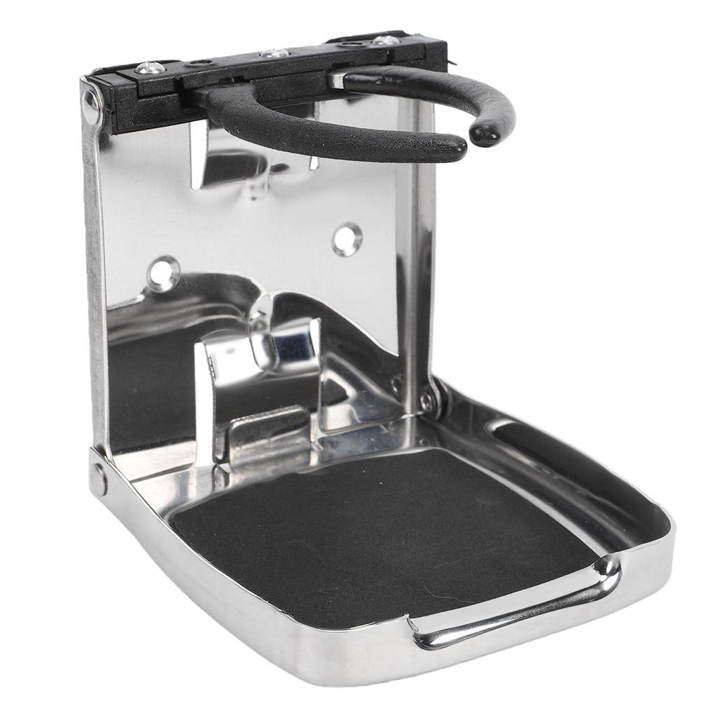 Folding Drink Cup Holder Stainless Steel Adjustable Drink Holder for Marine Boat Yachts Cars Trucks RVs Camping Vehicles