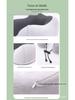 Ice Silk Memory Foam U-Shaped Neck Pillow: Customizable, Slow Rebound, Portable Headrest for Office Naps and Travel