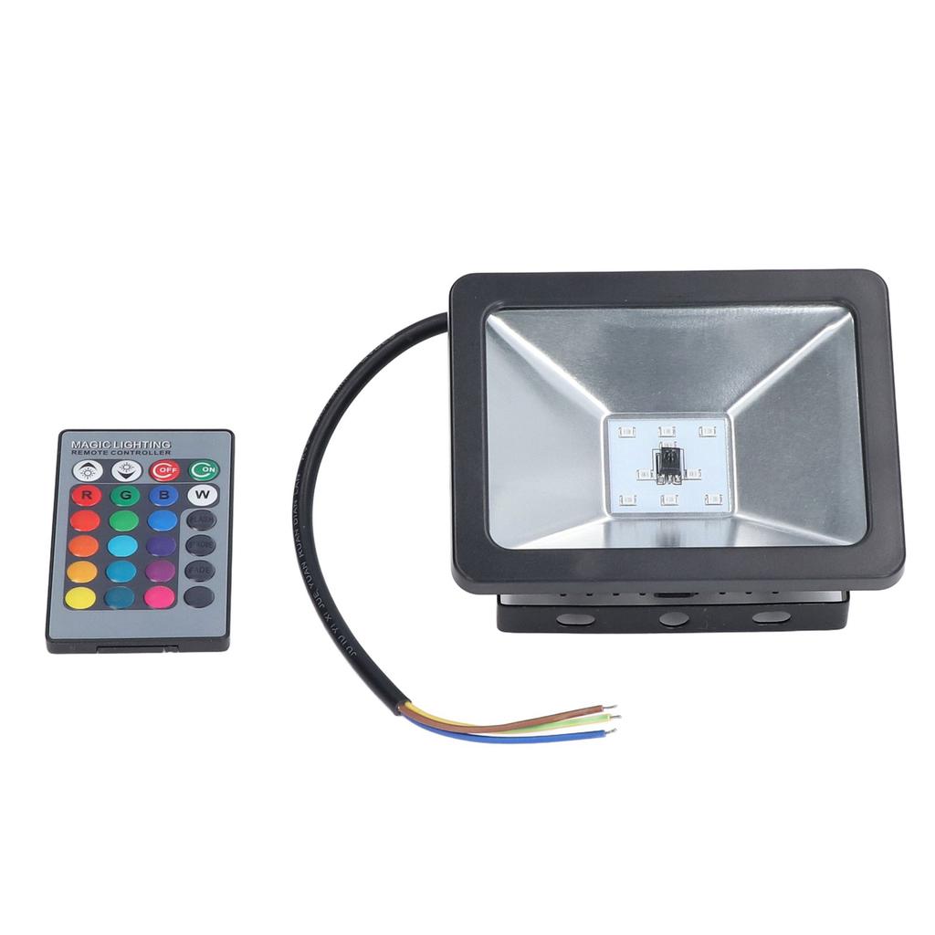 RGB Flood Light 10W IP65 Waterproof Color Changing Spotlight for Outdoors 110?220V