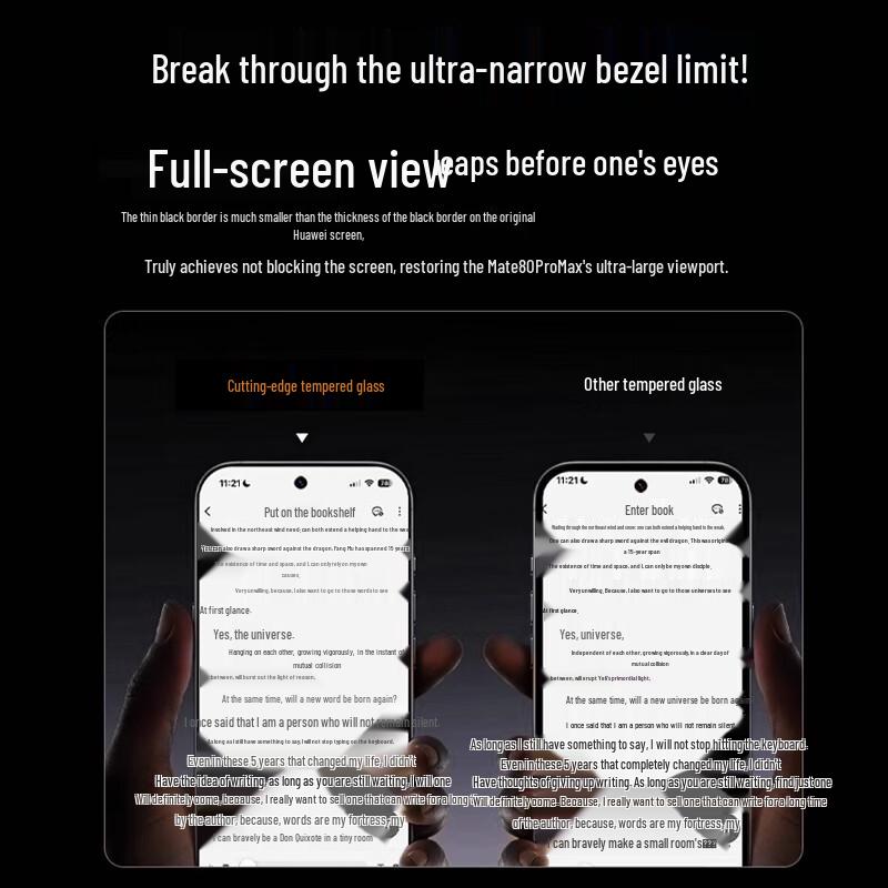 Xianyan AR HD Full Coverage Tempered Glass Screen Protector for Huawei Mate 80 Series