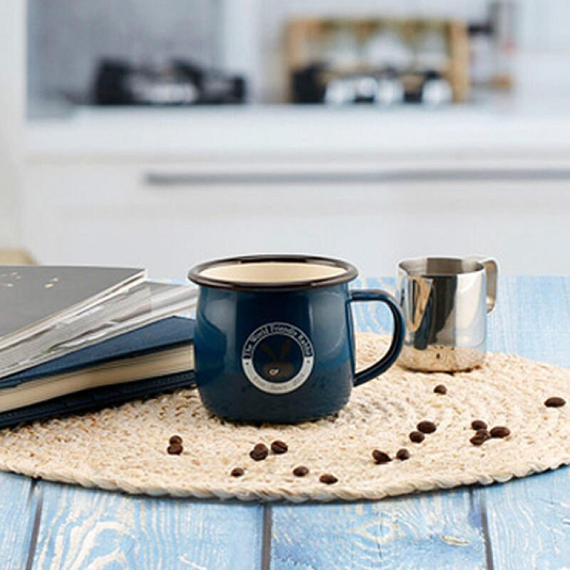 Queensense Enameled Mug 380ml (Navy)
