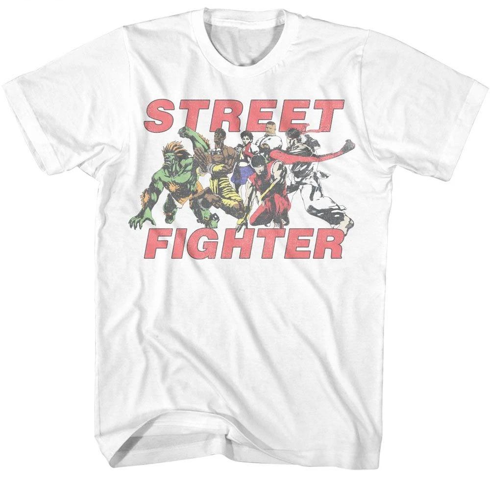 Street Fighter - Fight Group Vintage - American Classics - Solid White  Sho 130