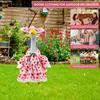 New Porch Goose Outfit Polyester Cement Goose Statue Clothes Cute Funny Goose Statue Skirt Hat Clothes Outdoor Yard Lawn Decor