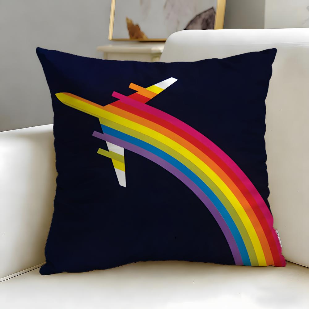 Classic Airline Lufthansa Cushion Cover Soft & Easy-Wash Pillow Case – Versatile For Couch, Bed, Travel And Office