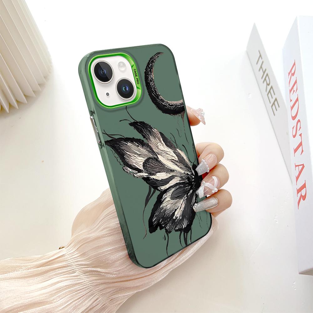 Modische Bunte Silberfarbene Doppelseitige Handyhülle Weiche Kante Hartschale Vollständige Abdeckung Stoßfeste Handyhülle für Samsung A16 A55 Xiaomi Redmi 14C Poco C75