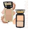 MISS ROSE 3 Color Setting Powder Compact with Mirror Puff Oil Control
