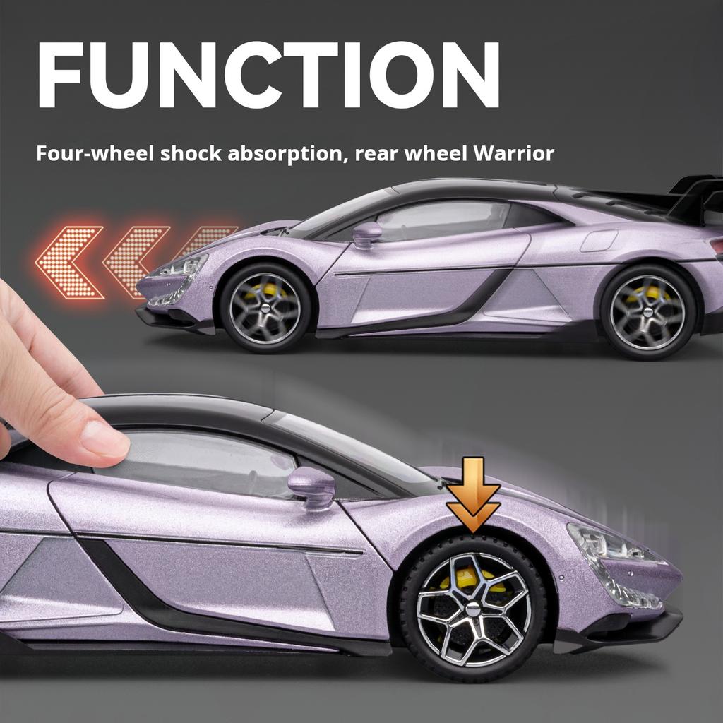 1:24 Yangwang U9 Model Car New Energy Super Car Diecast Alloy Simulation Collection Desktop Decoration Pull Back Kids Toy Gifts