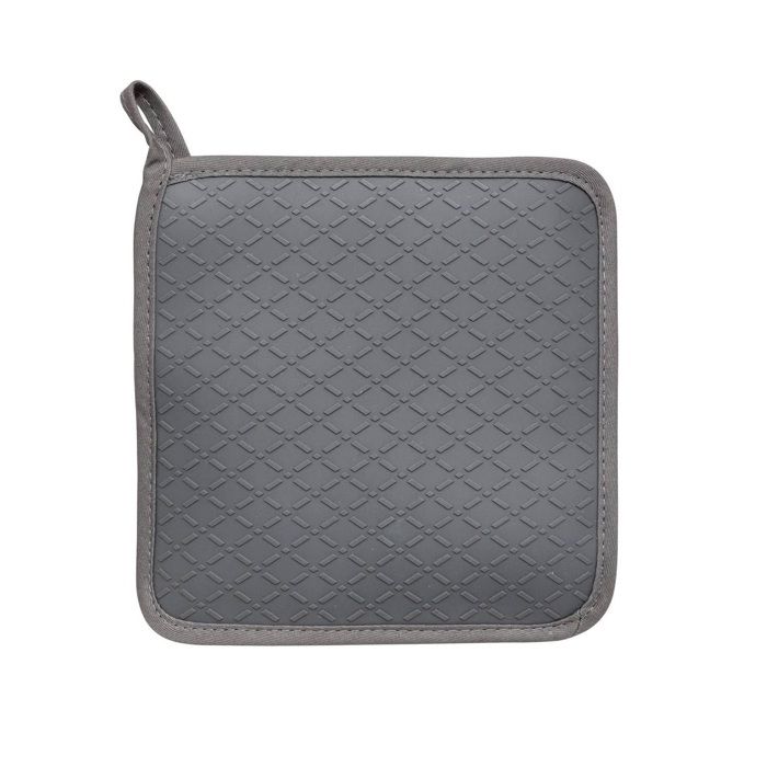 Manique de cuisine - Gris - 21x18 cm - 37% polyester - Lavable