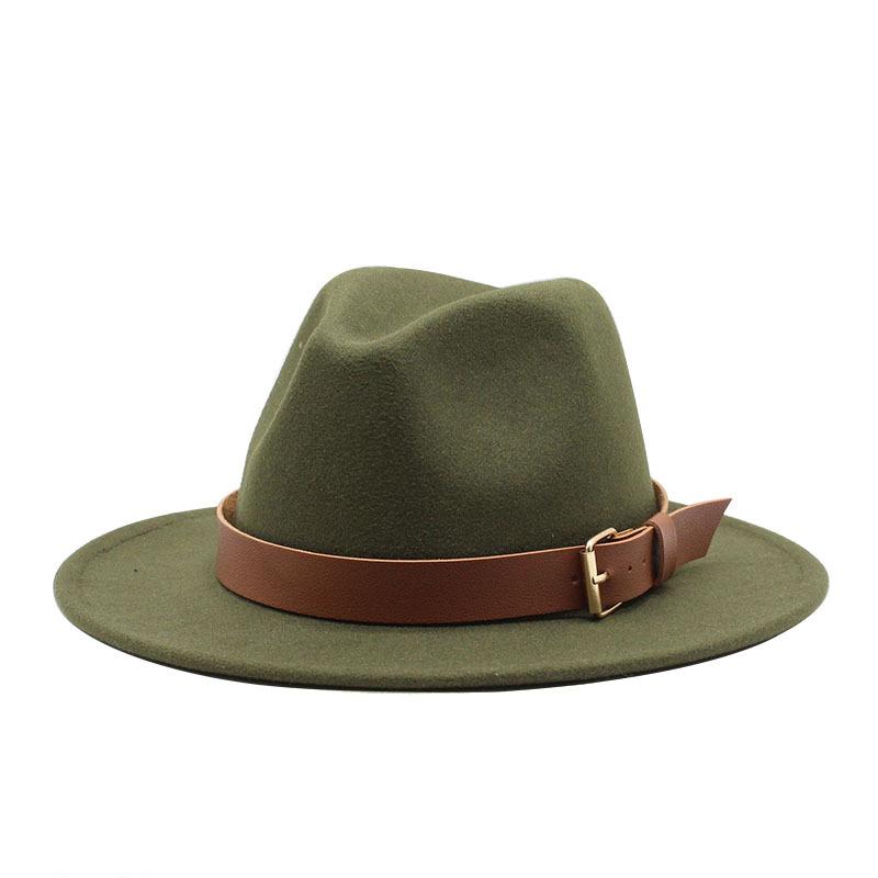 Black Woolen Top Hat Jazz Hat