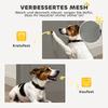 Stair Safety Gate Extendable 0-136cm 87 cm High Door Safety Gate for Pets 142 x 10 x 87 cm Grey