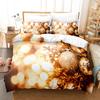 Christmas Bedding Set Duvet Cover Polyester Comforter Cover Pillow Case 3D Queen King Double Full Twin Single 3PCS 2PCS Bedroom