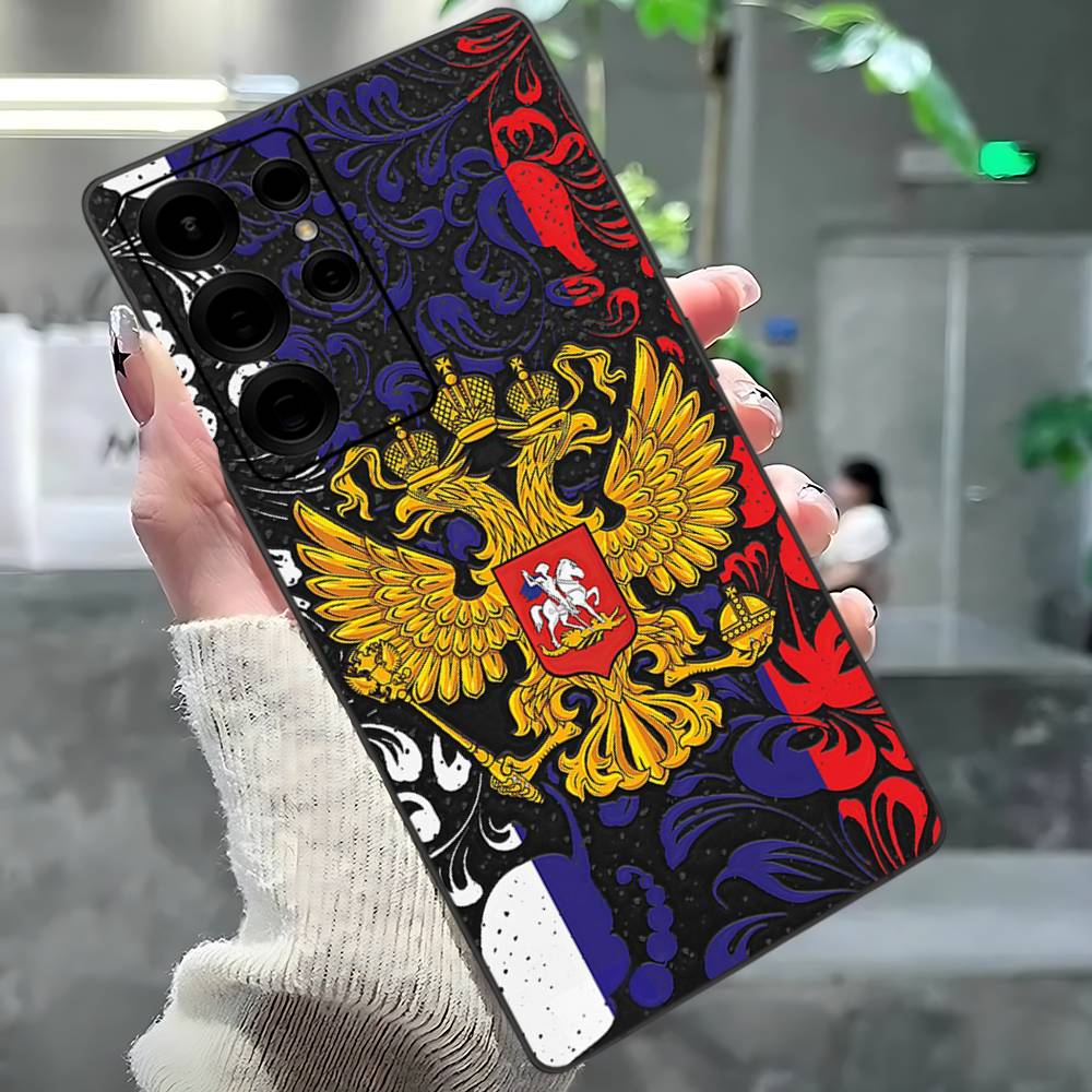 Popular Flag Of Russia Phone Case For Samsung S 24 Fe 25 Ultra Plus 20 Lite 21 30 22 23 24 22 Ultra 5G Fundas