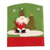 Chair 3d Christmas Cover Home Dining Seat Decor Party Reindeer Santa Snowman