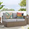 4Pcs Tropical Leaf Design Digital Printing Pillow Cover Short Plush Suitable Living Rooms Bedrooms Sofas Throw Cushion Cover